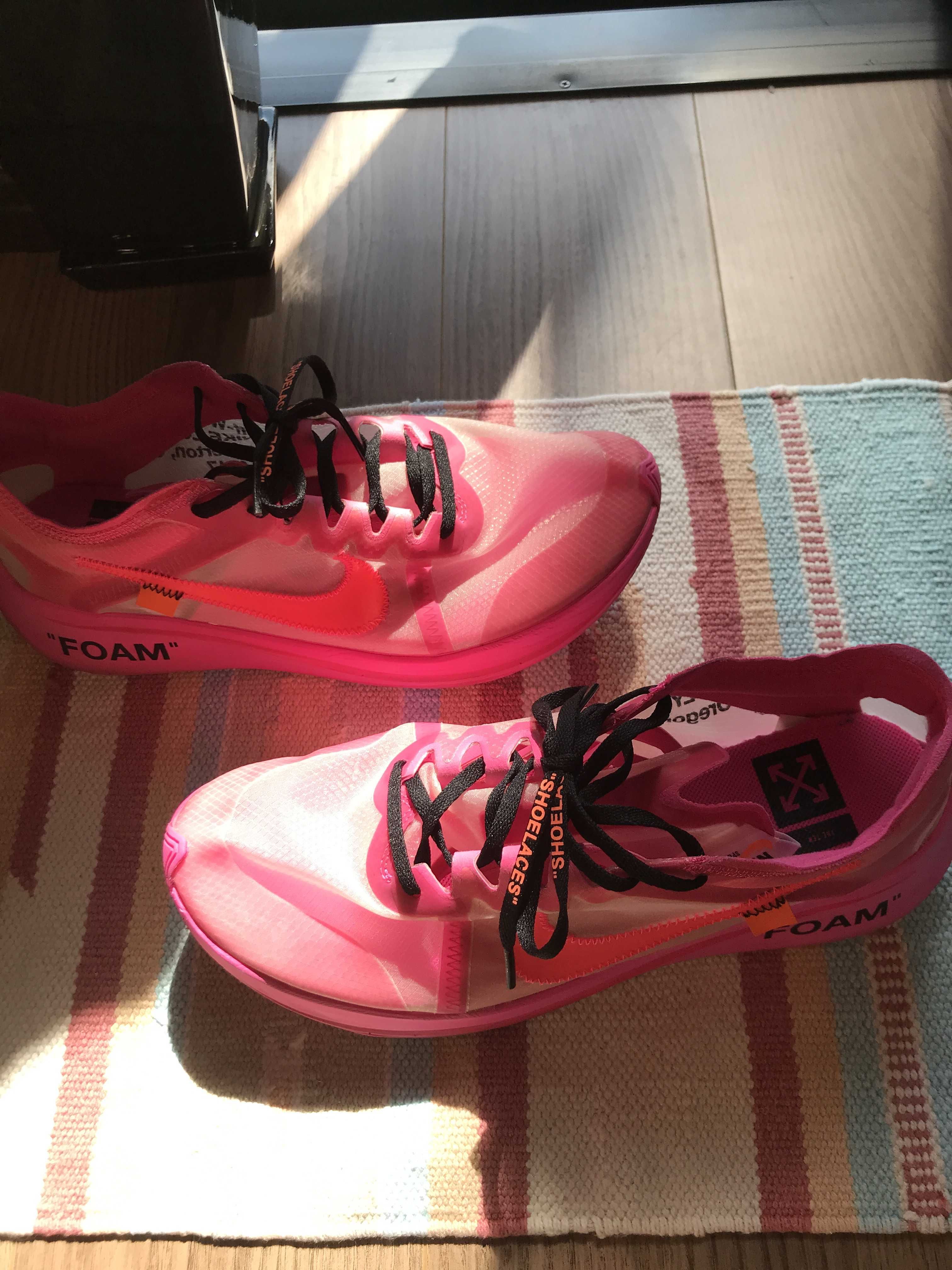 Off-White × Nike Zoom Fly "Pink"