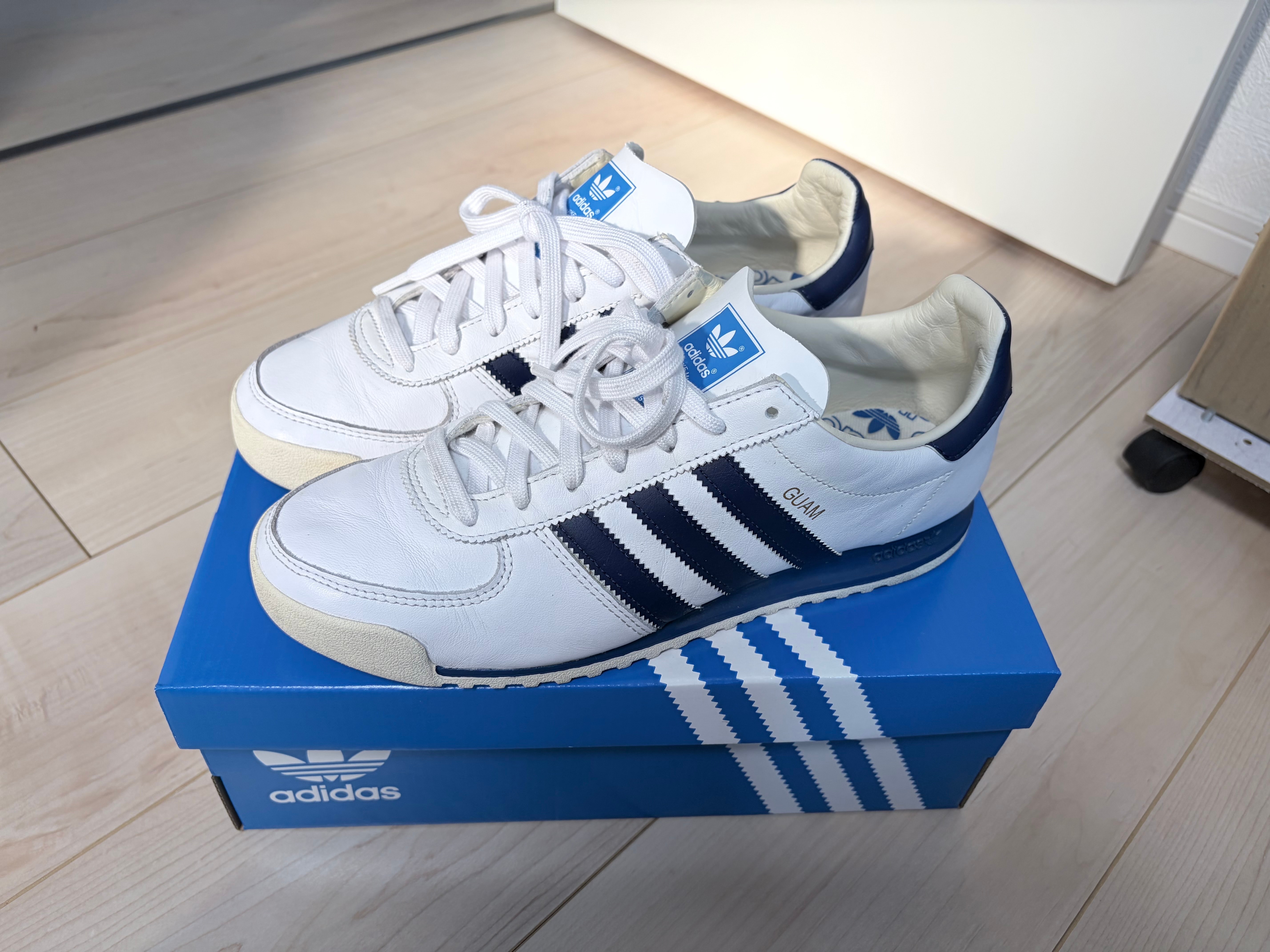 adidas Guam "Footwear White/Dark Blue/Cream White"
