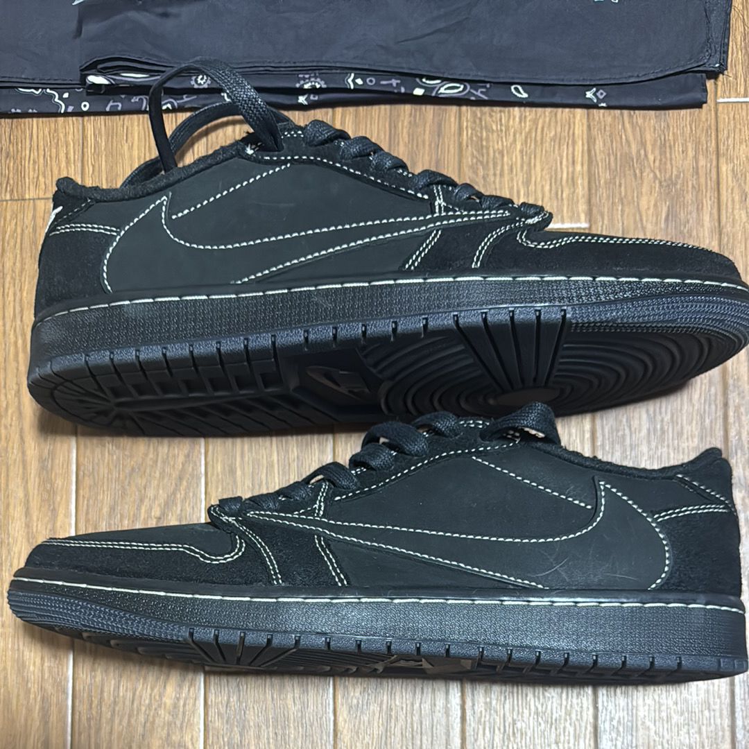 Travis Scott × Nike Air Jordan 1 Low OG SP "Black Phantom"