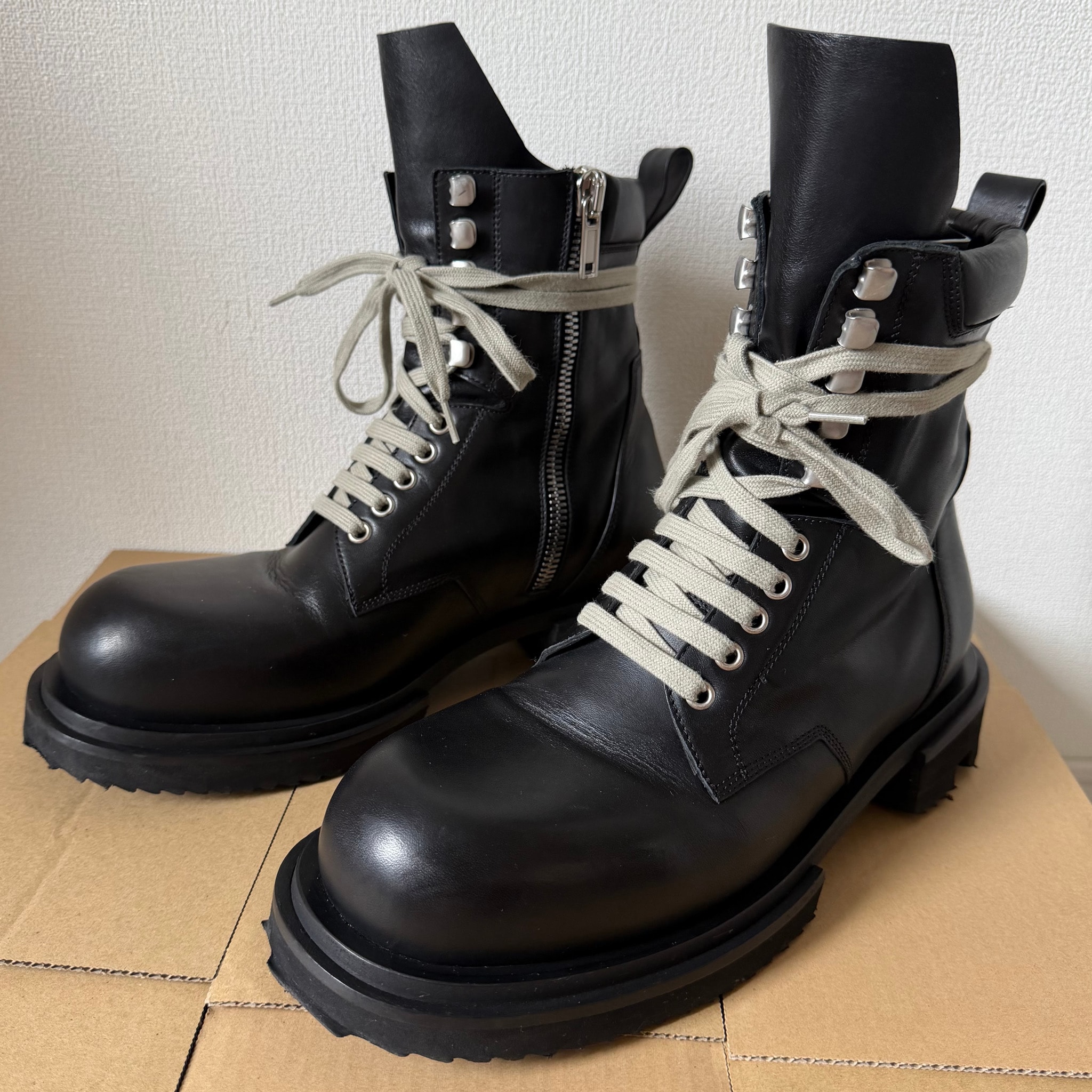 Rick Owens SS26 Low Army Gabe Lace-up Boot "Black"