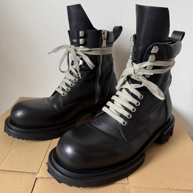 Rick Owens SS26 Low Army Gabe Lace-up Boot "Black"