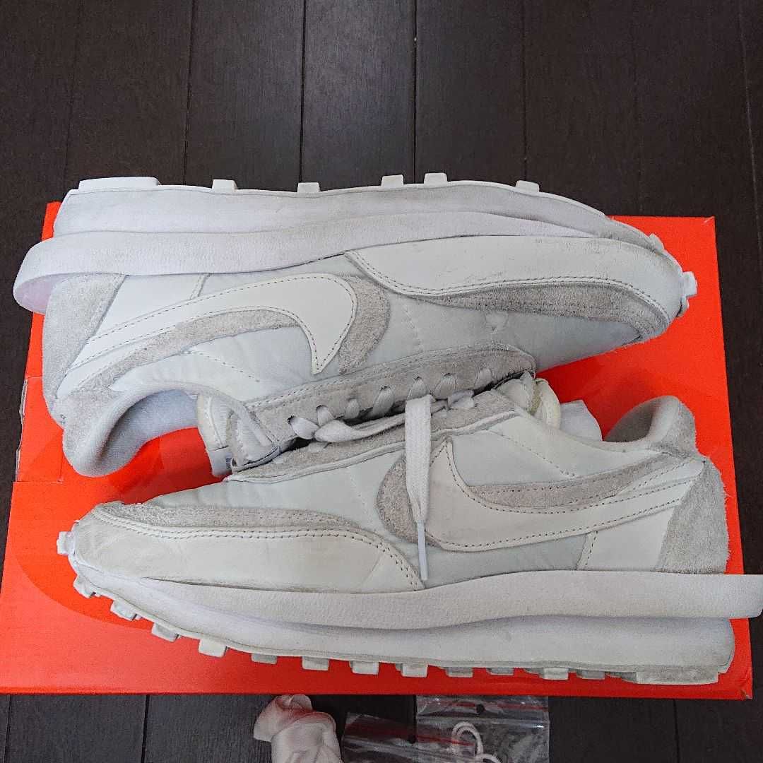 sacai × Nike LDV Waffle "Triple White"
