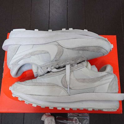 sacai × Nike LDV Waffle "Triple White"