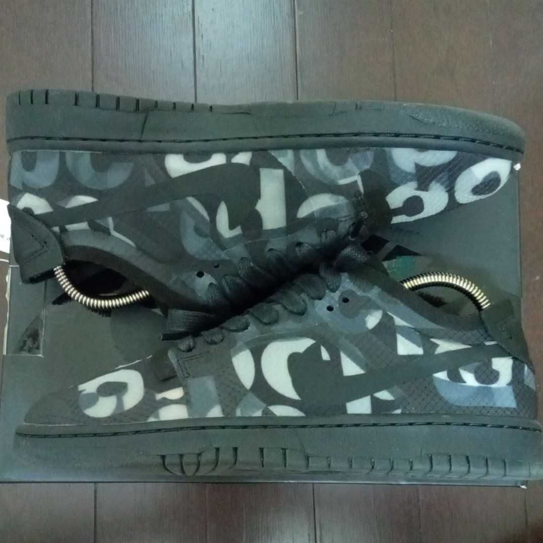 COMME des GARCONS × NIKE DUNK LOW Women's "BLACK/BLACK"
