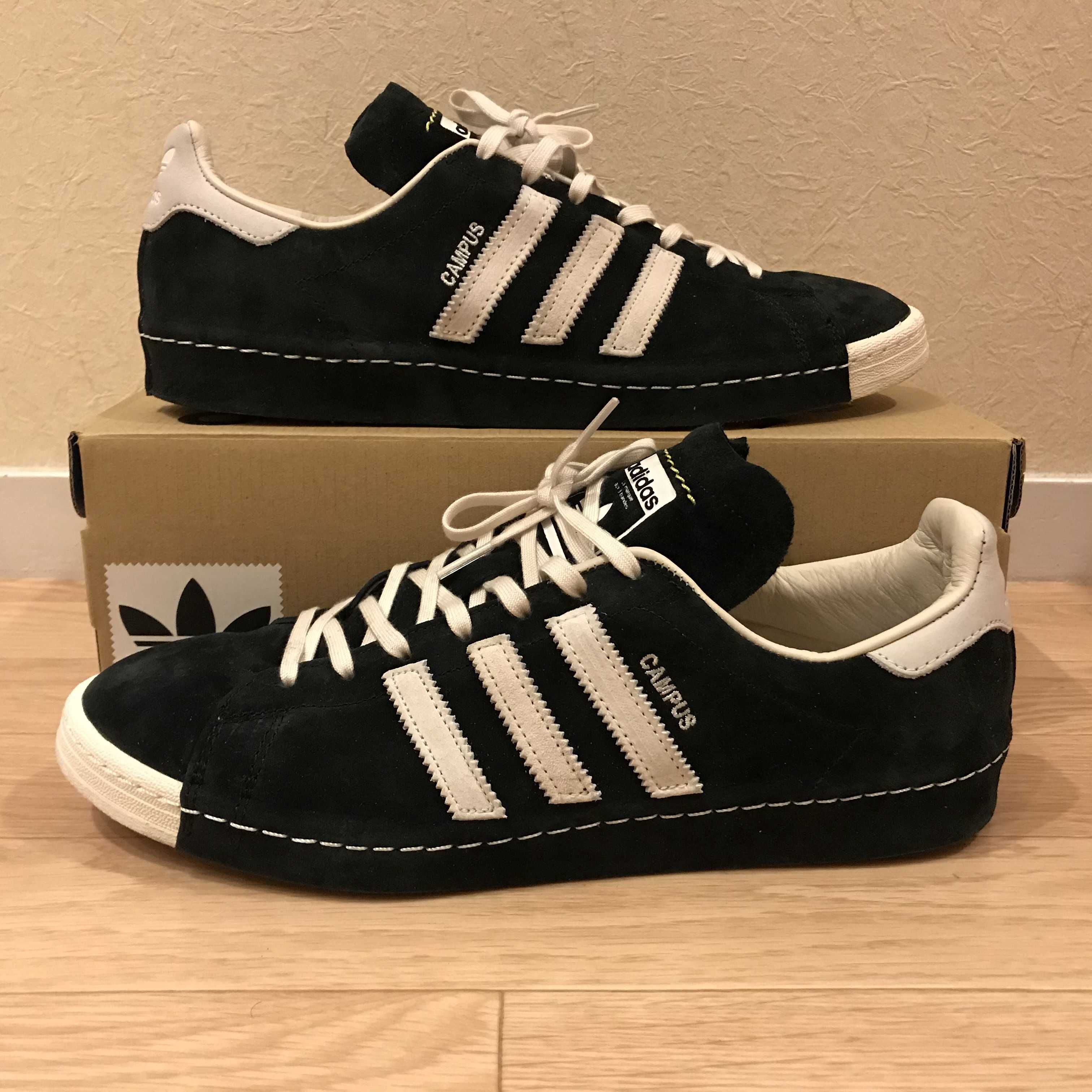 RECOUTURE × adidas CAMPUS 80s SH "CORE BLACK"