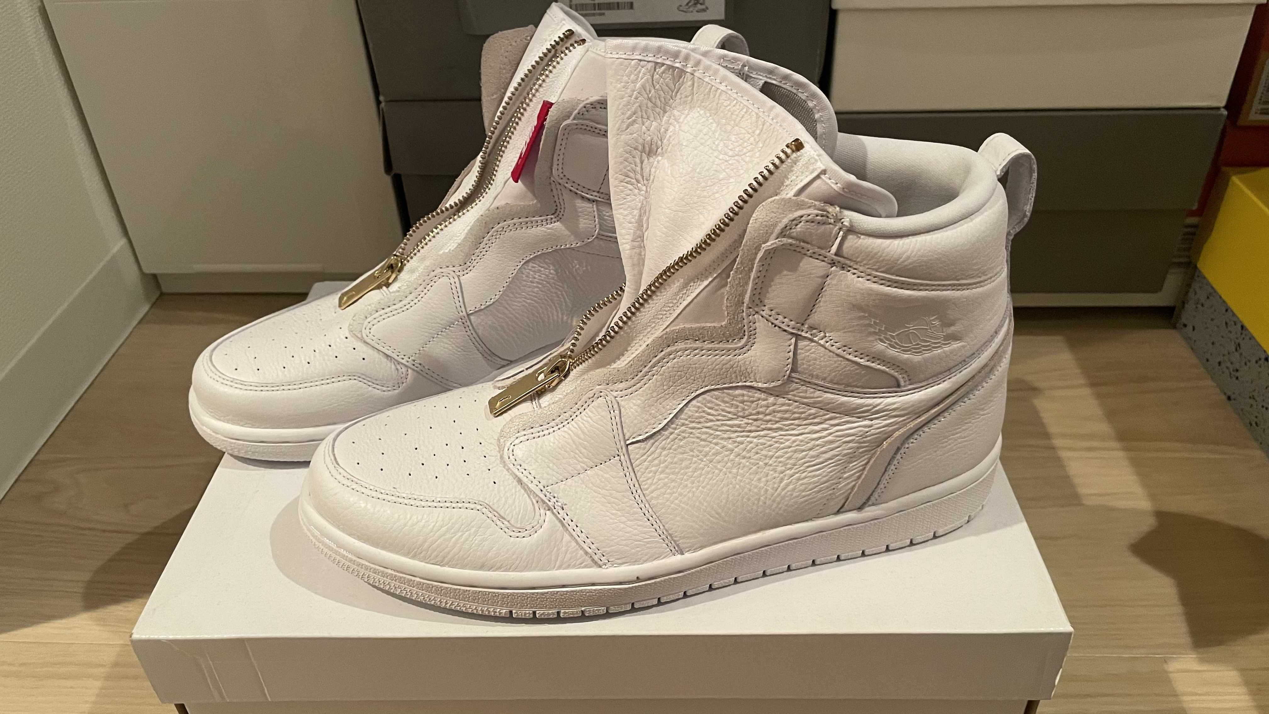 Nike Women's Air Jordan 1 Retro High "Zip White"