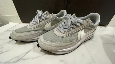 fragment design × sacai × Nike LD Waffle "Light Smoke Grey"
