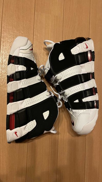 Nike Air More up Tempo "White/Black/University Red"(~2018)