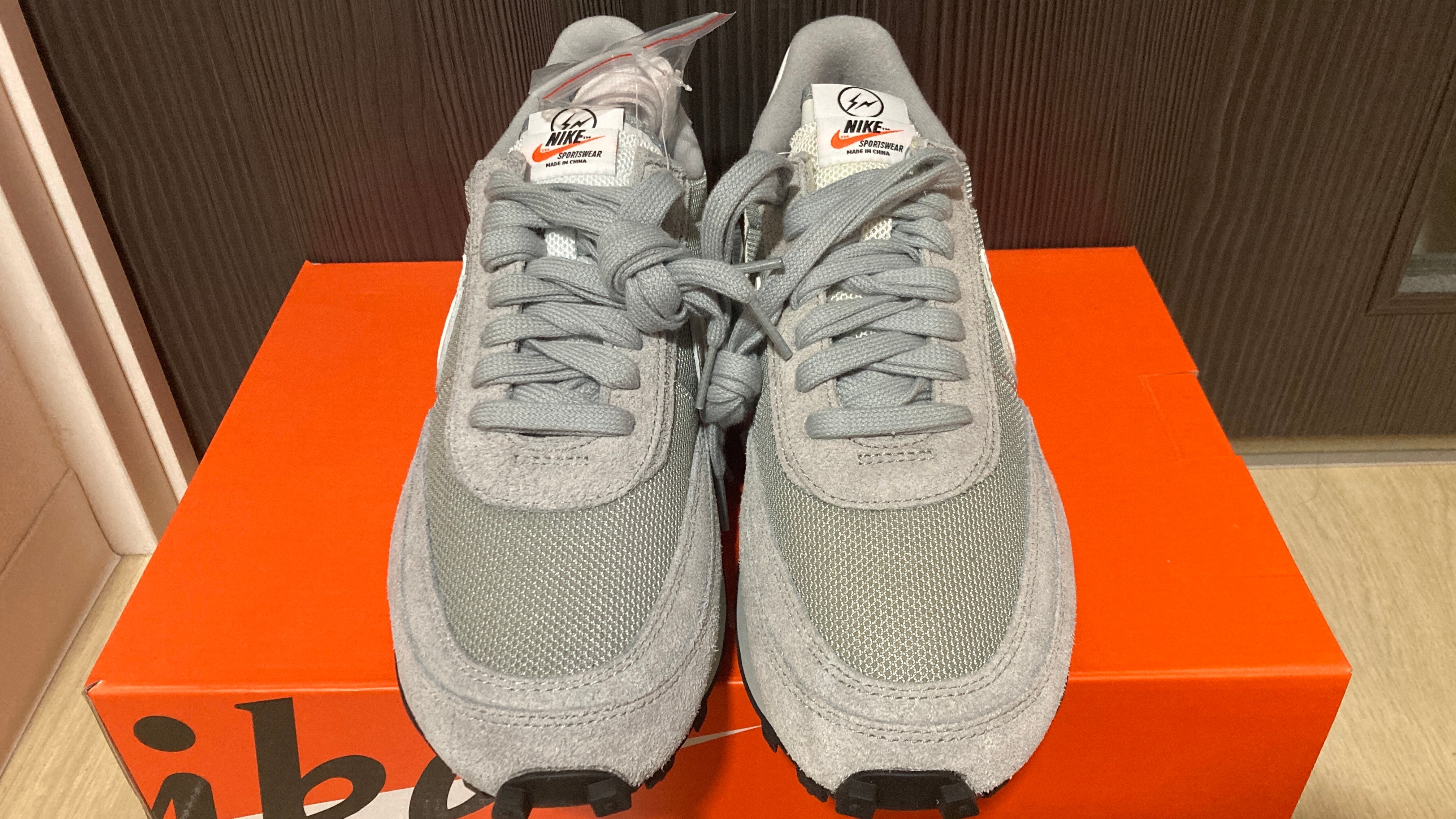 fragment design × sacai × Nike LD Waffle "Light Smoke Grey"