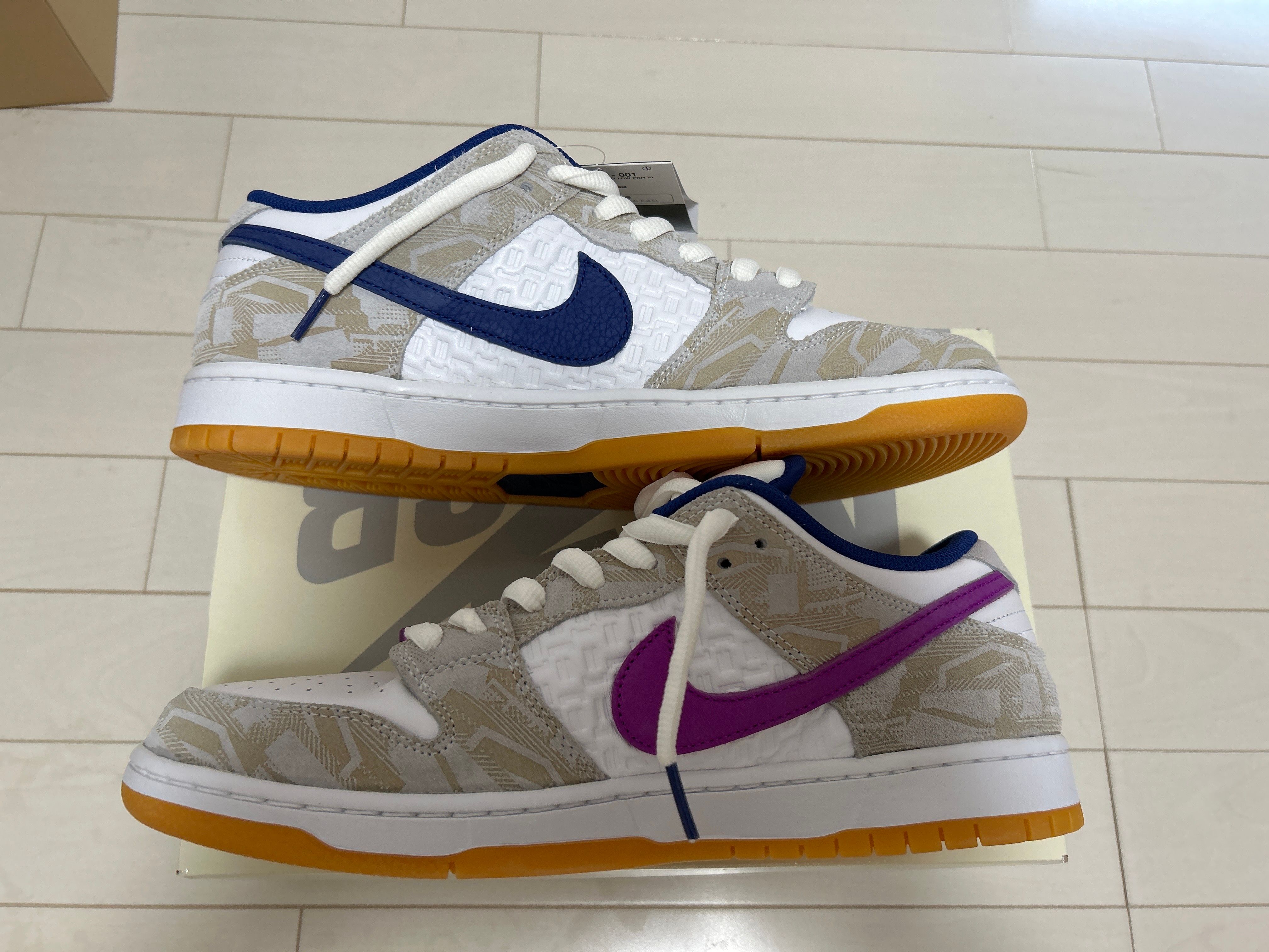 Rayssa Leal × Nike SB Dunk Low PRM "Pure Platinum and Vivid Purple"