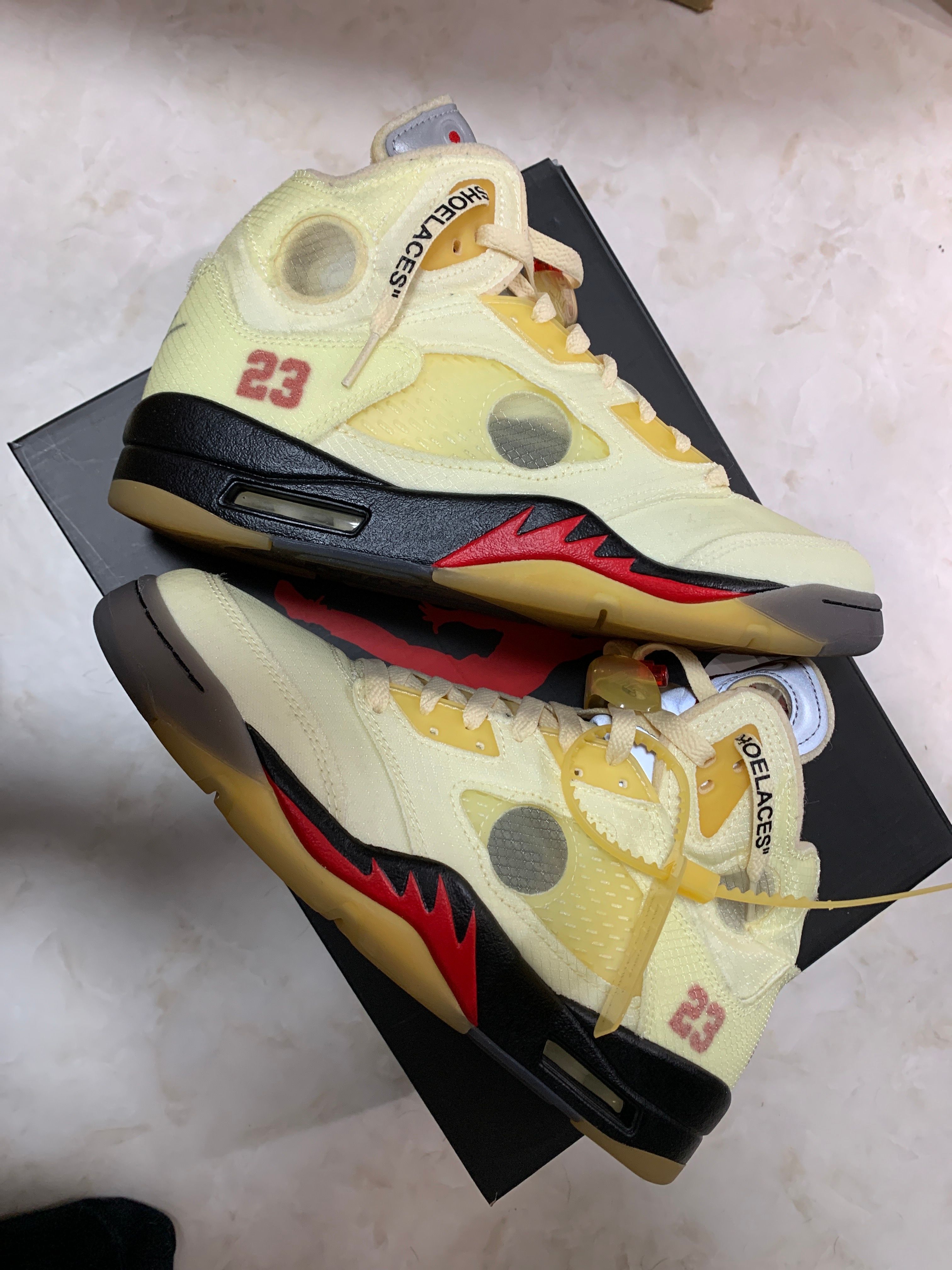 Off-White × Nike Air Jordan 5 "Sail"