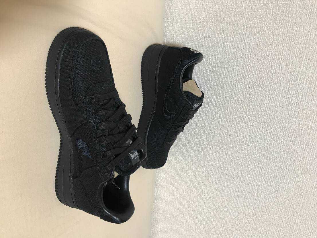 Stussy × Nike Air Force 1 Low "Triple Black"
