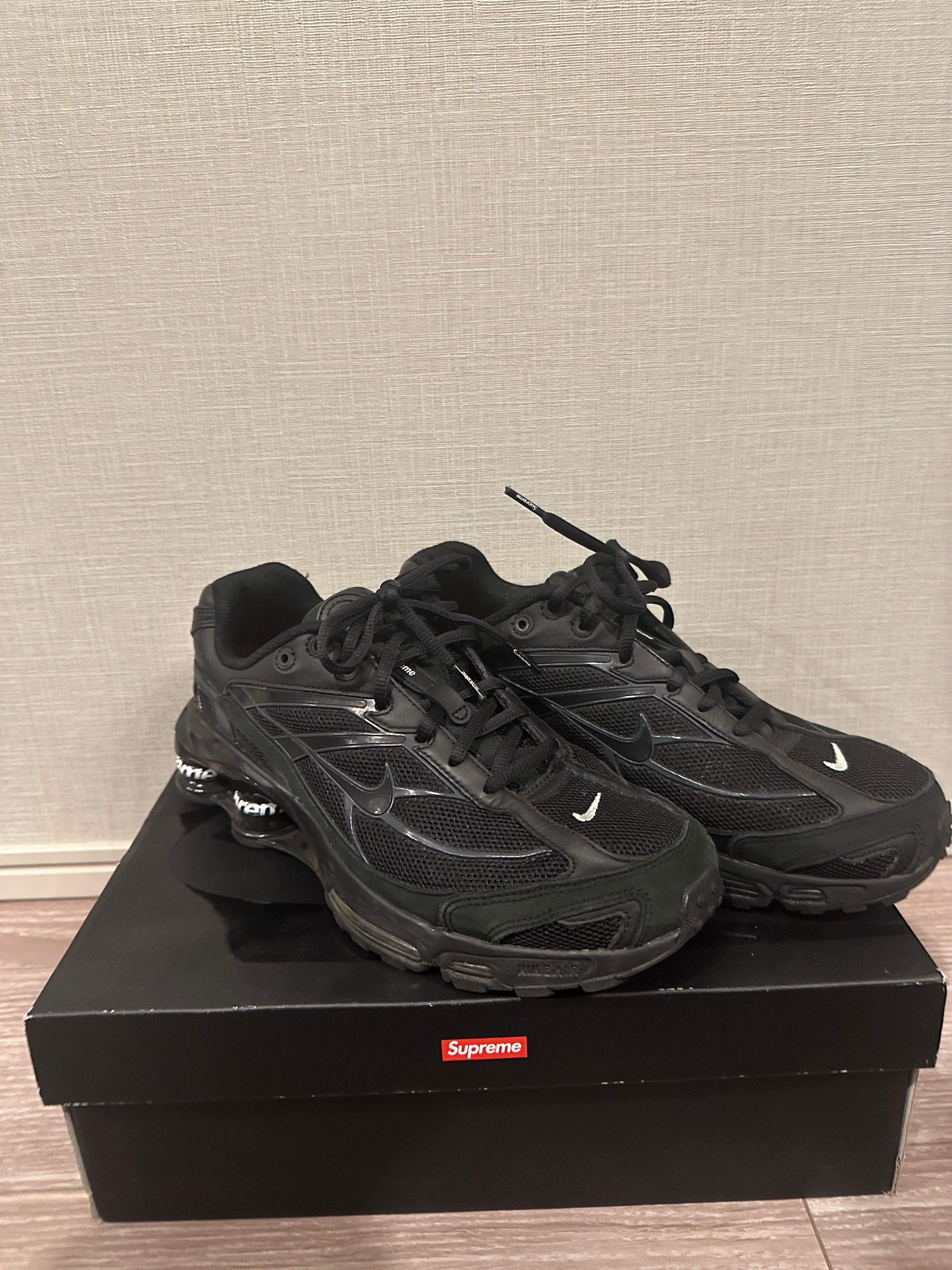 Supreme × Nike Shox Ride 2 "Black/Black-White"