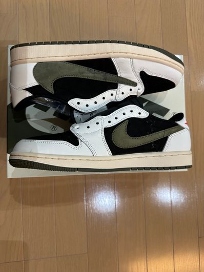 Travis Scott × Nike Women's Air Jordan 1 Low OG "Medium Olive"