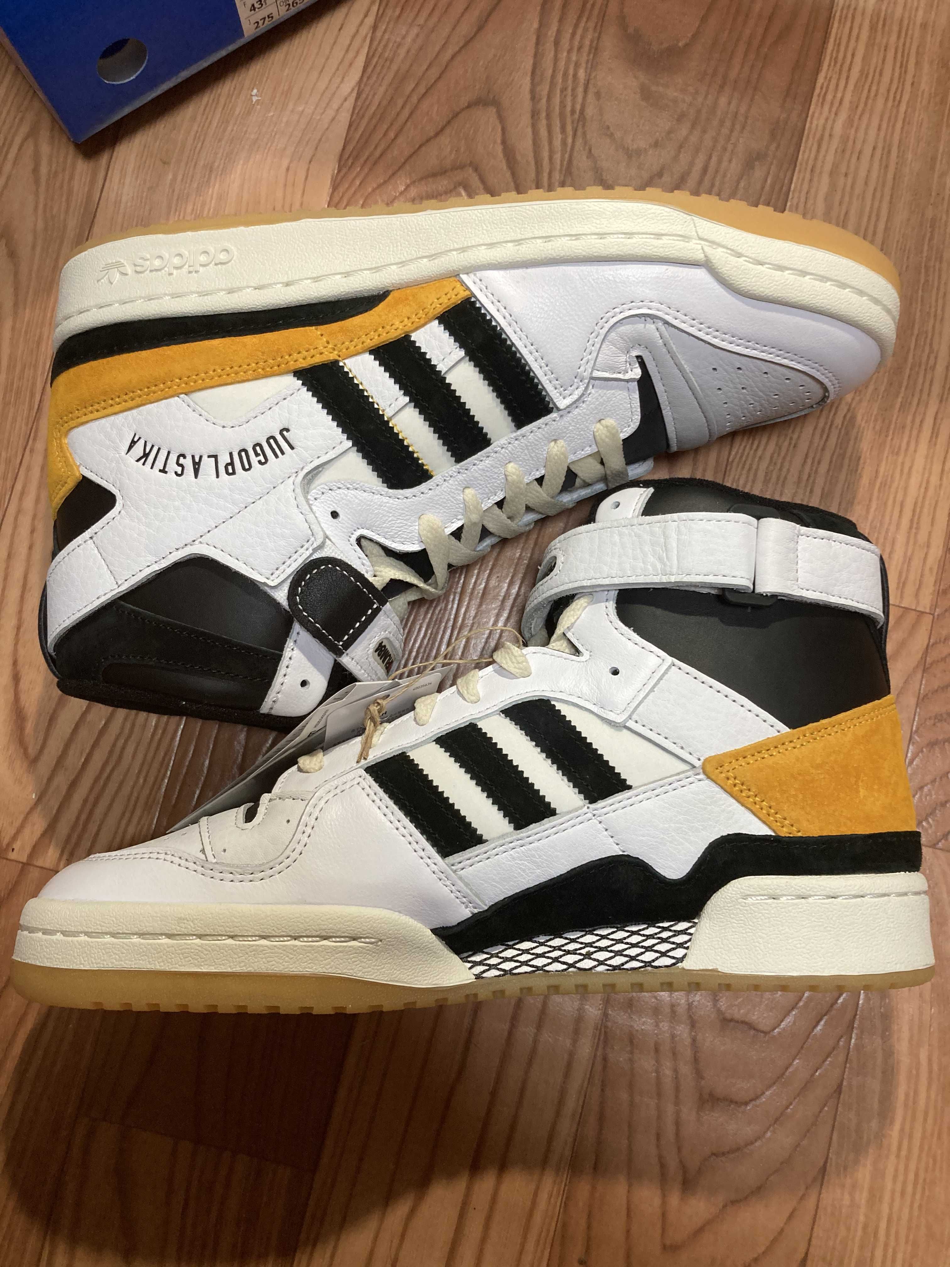 BSTN × adidas Forum 84 High "Cloud White/Team Colleg Gold"