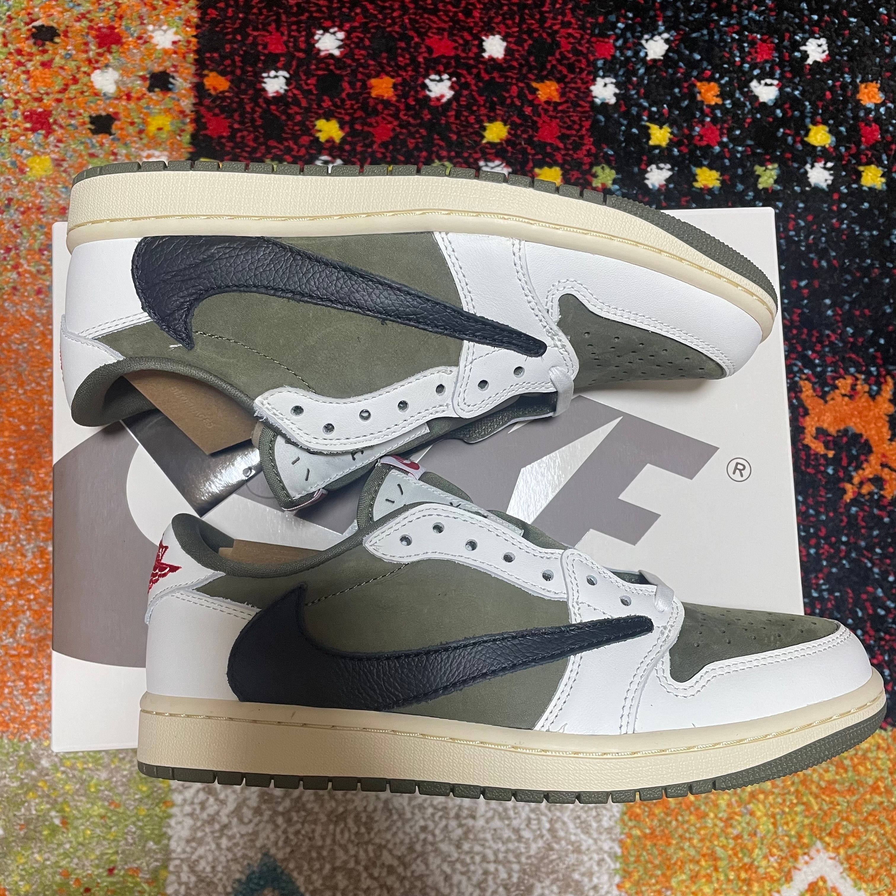 Travis Scott × Nike Air Jordan 1 Low OG SP "Reverse Olive"