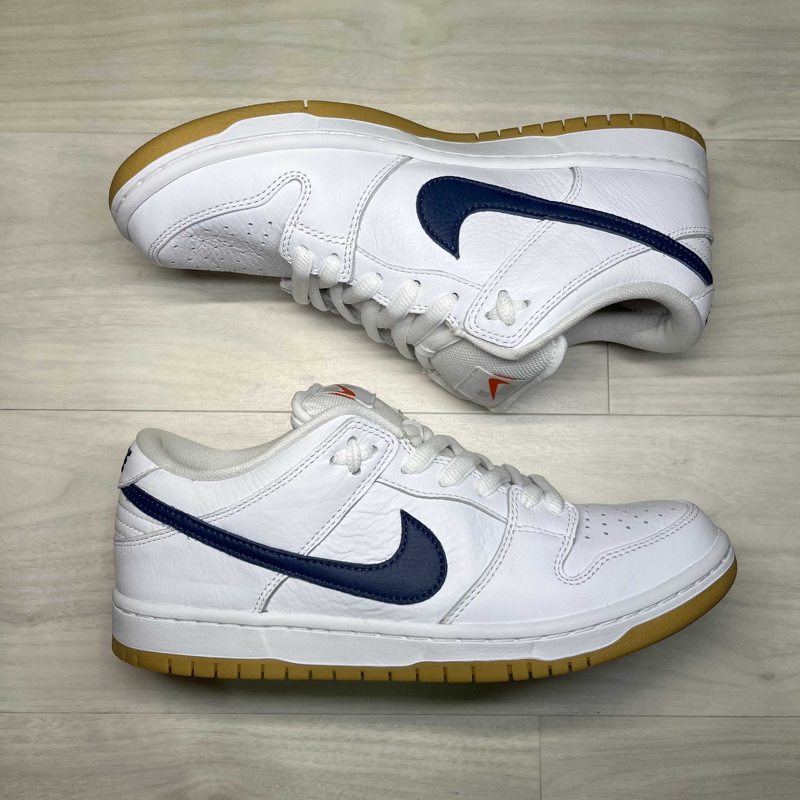 Nike SB Dunk Low "Orange Label White Navy"