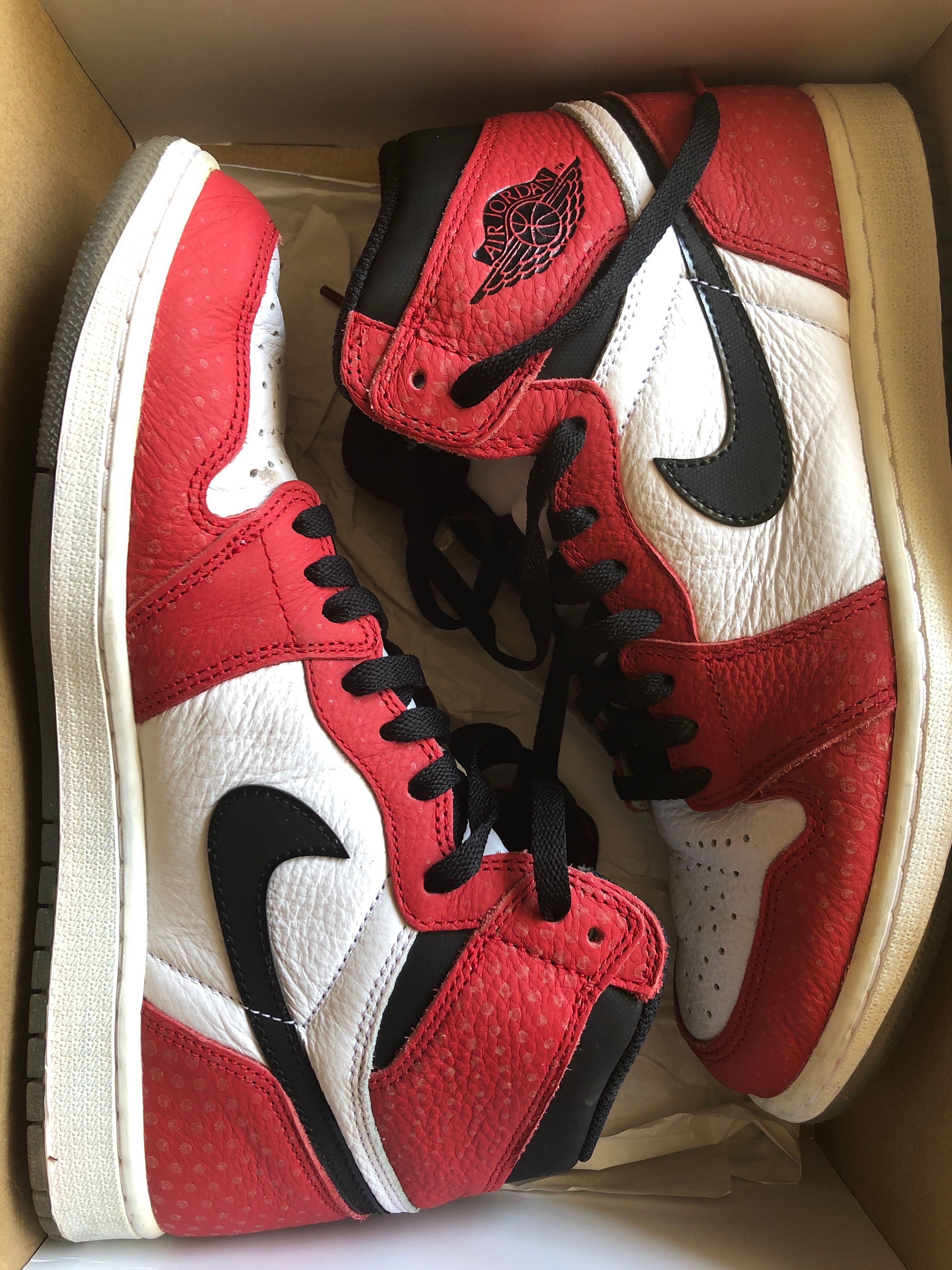 Spiderman × Nike Air Jordan 1 Origin Story "Gym Red/White/Photo Blue/Black"