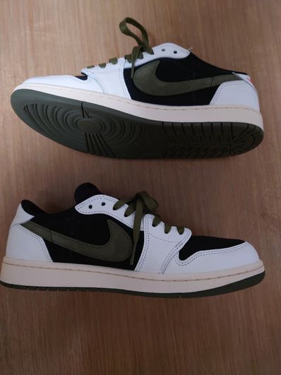 Travis Scott × Nike Women's Air Jordan 1 Low OG "Medium Olive"