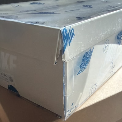 Travis Scott × fragment design × Nike Air Jordan 1 Low OG "Sail/Military Blue"