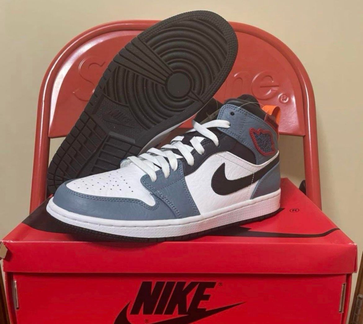 FACETASM × Nike Air Jordan 1 Mid "White/Navy"