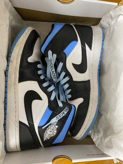 Nike Women's Air Jordan 1 Mid "Black/University Blue"