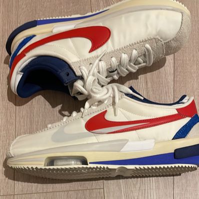 sacai × Nike Zoom Cortez "White and University Red"