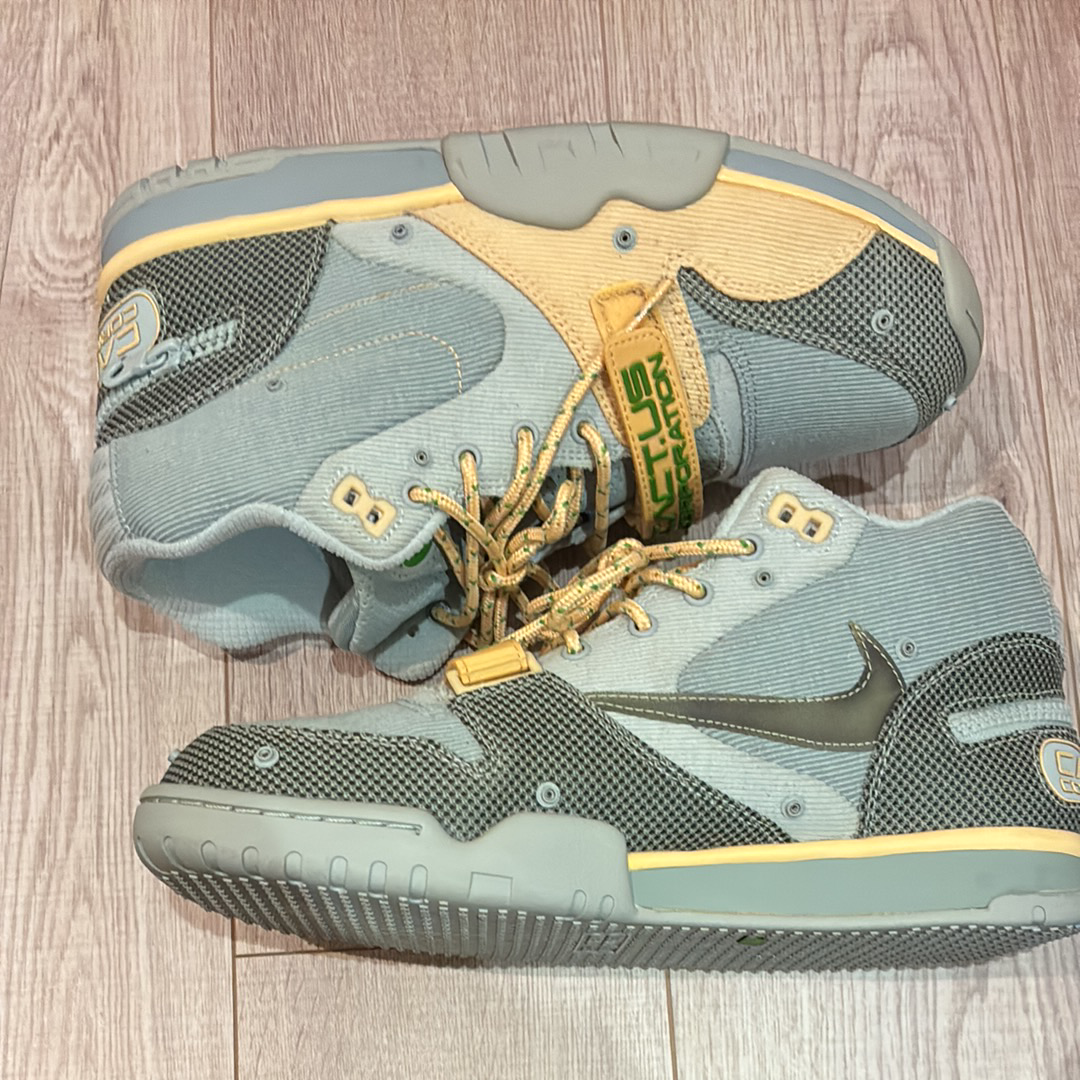 Travis Scott × Nike Air Trainer 1 SP "Grey Haze and Dusty Sage"
