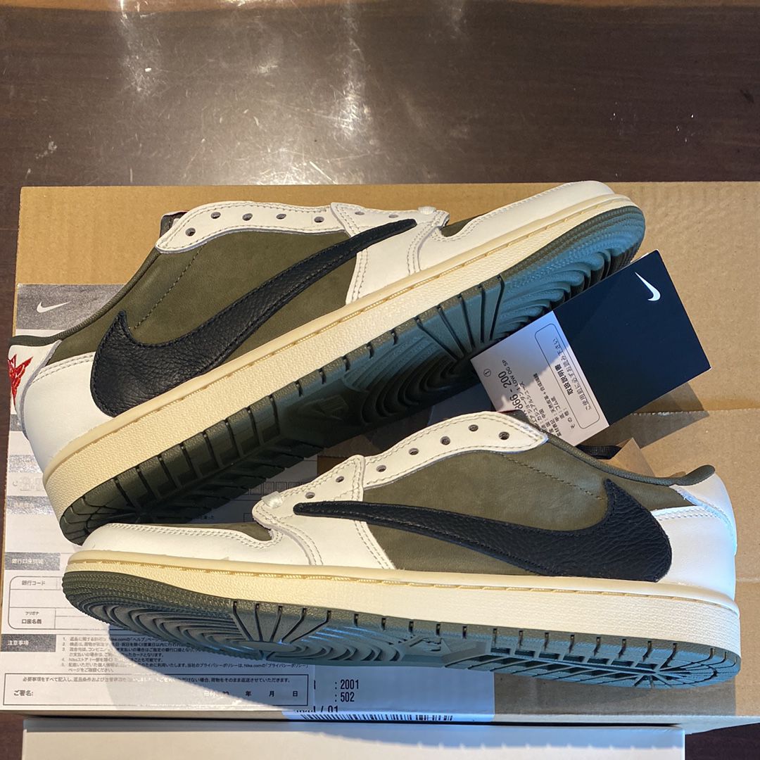 Travis Scott × Nike Air Jordan 1 Low OG SP "Reverse Olive"