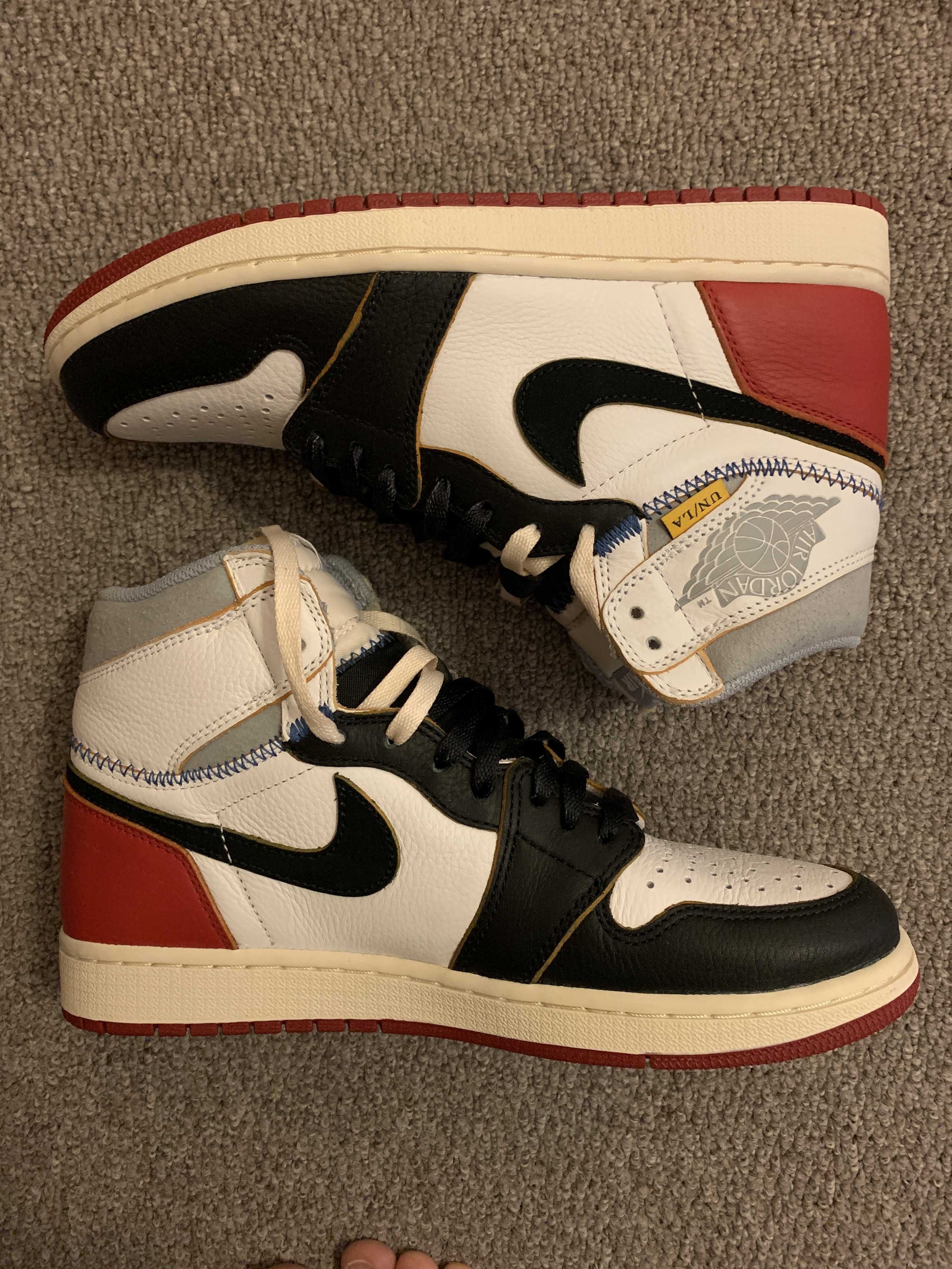 UNION × Nike Air Jordan 1 Retro High OG NRG "Varsity Red/Wolf Grey"