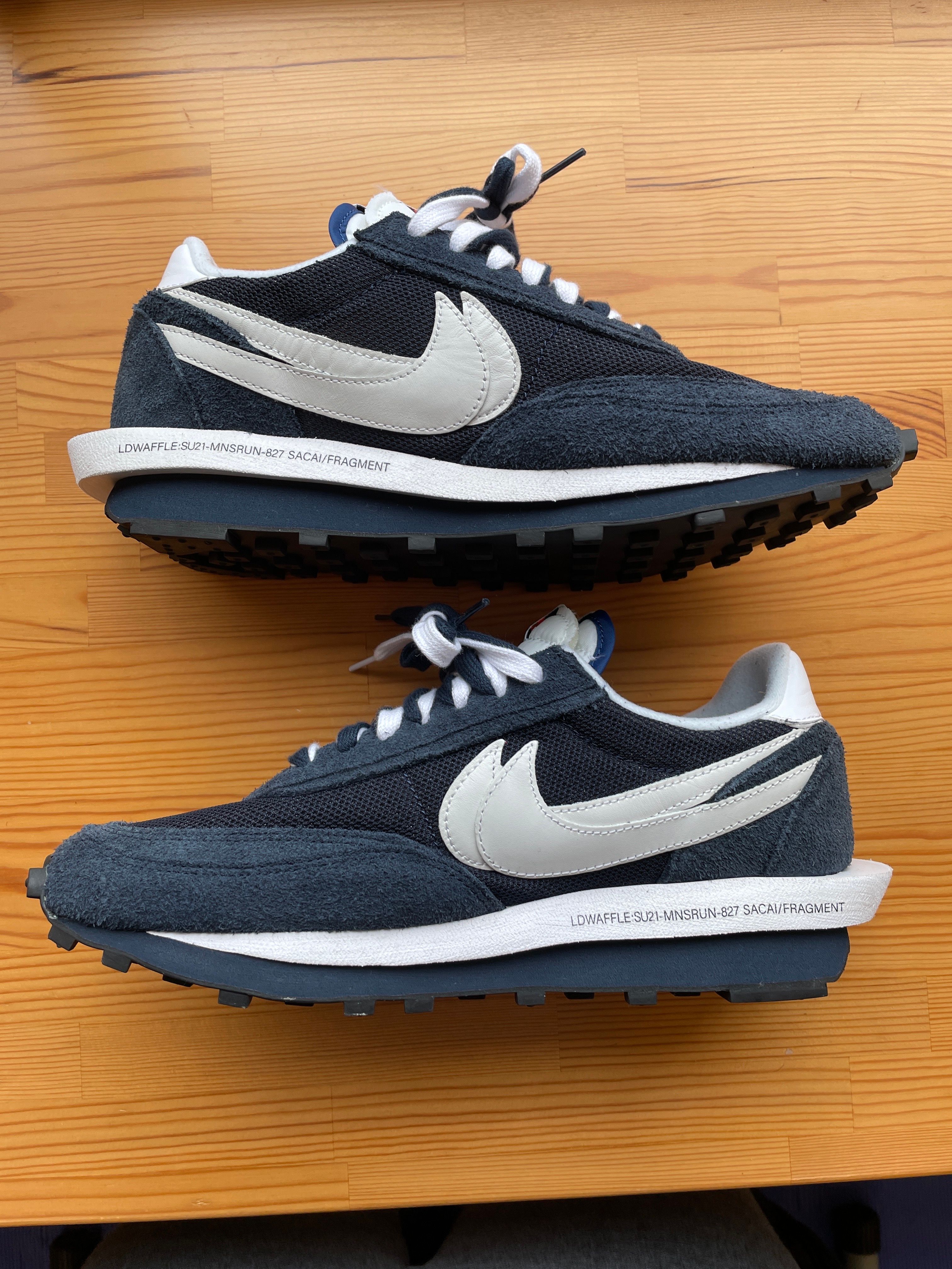 Fragment × sacai × Nike LD Waffle "Blackended Blue"