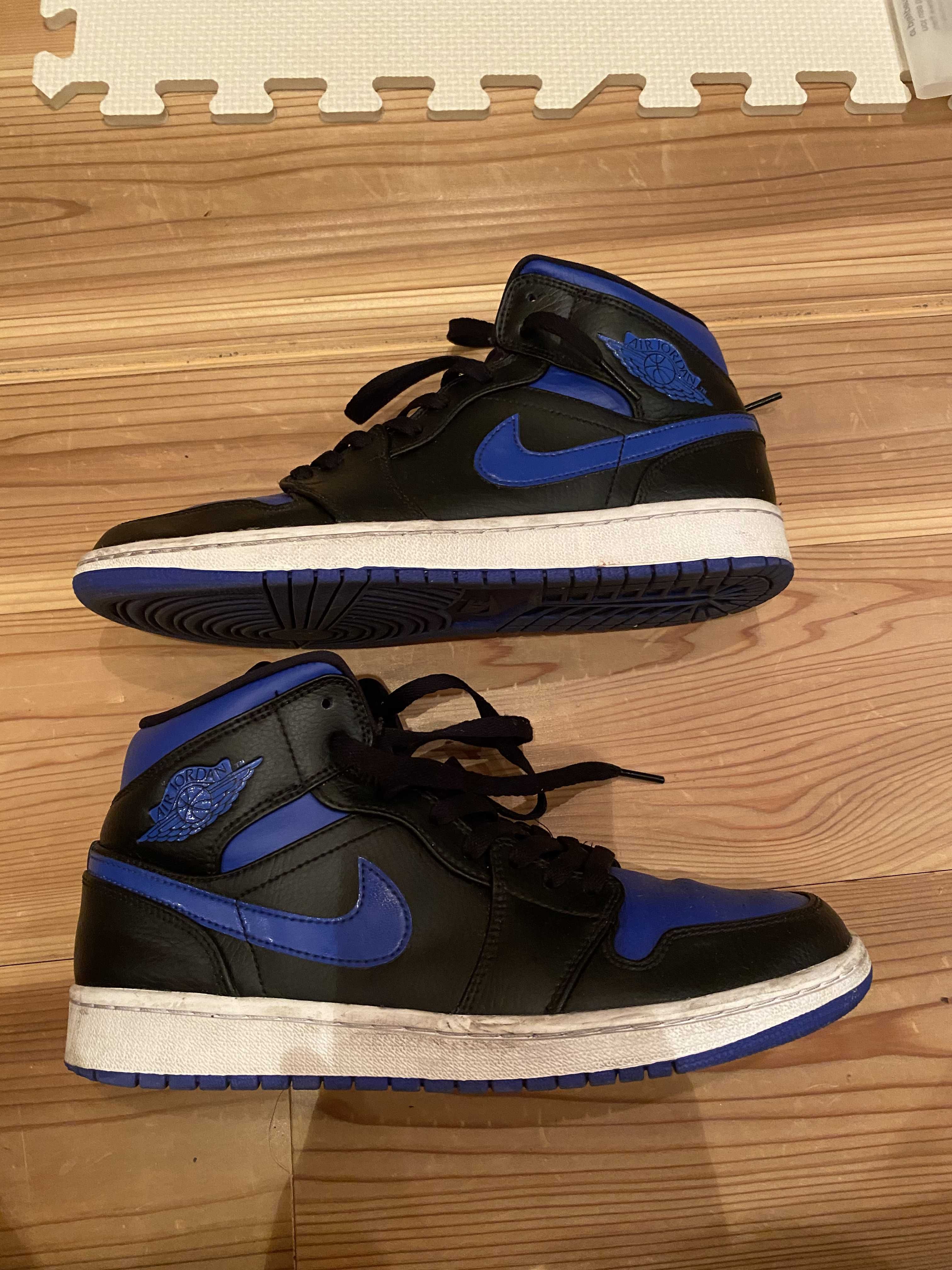 NIKE AIR JORDAN 1 MID "BLACK/BLUE"