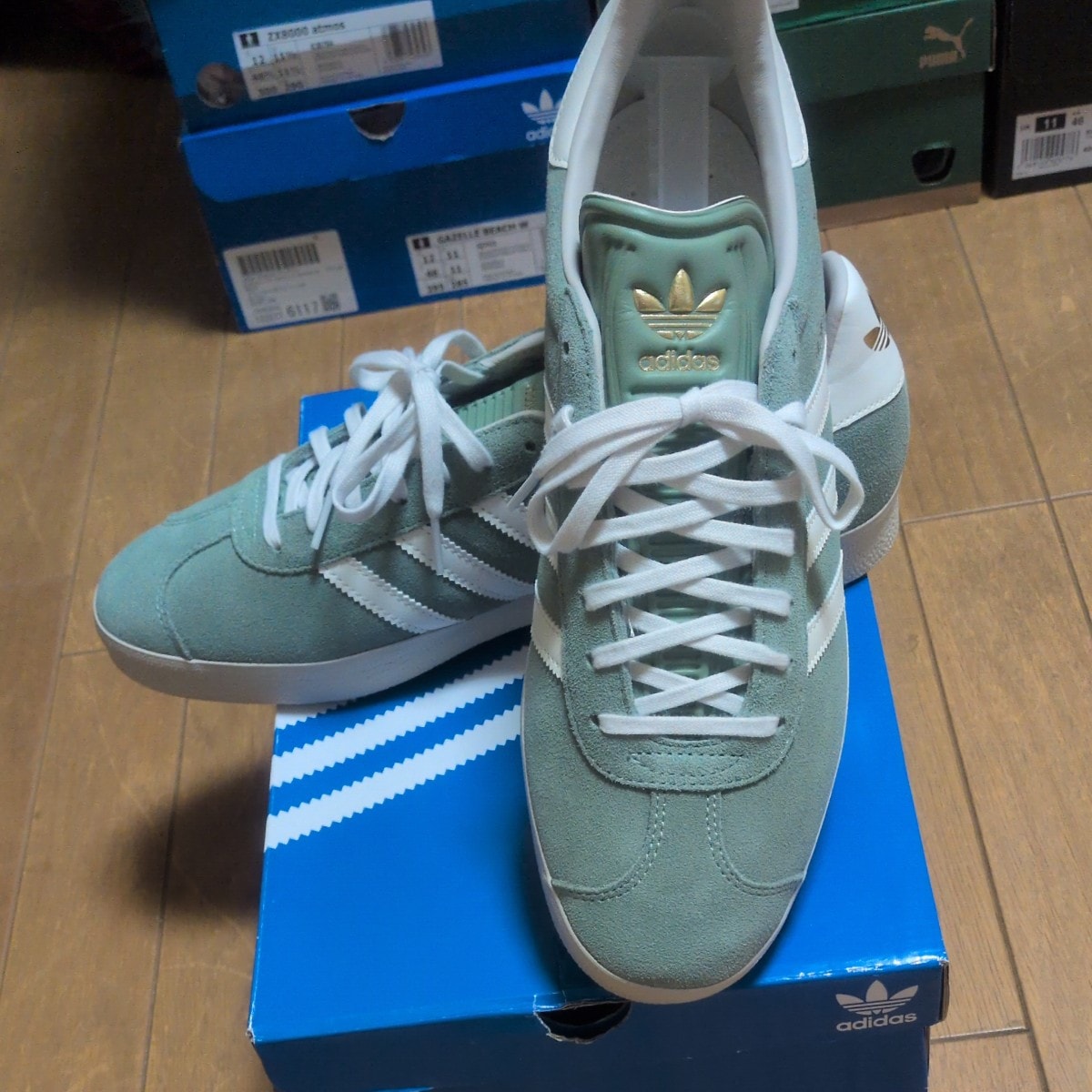 adidas Gazelle "Silver Green/Off White/Wonder Alumina"
