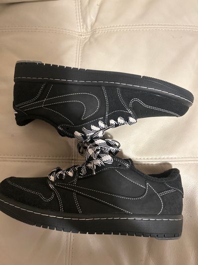 Travis Scott × Nike Air Jordan 1 Low OG SP "Black Phantom"