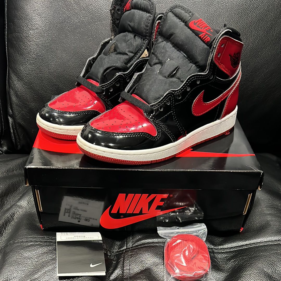 Nike GS Air Jordan 1 High OG "Patent Bred"