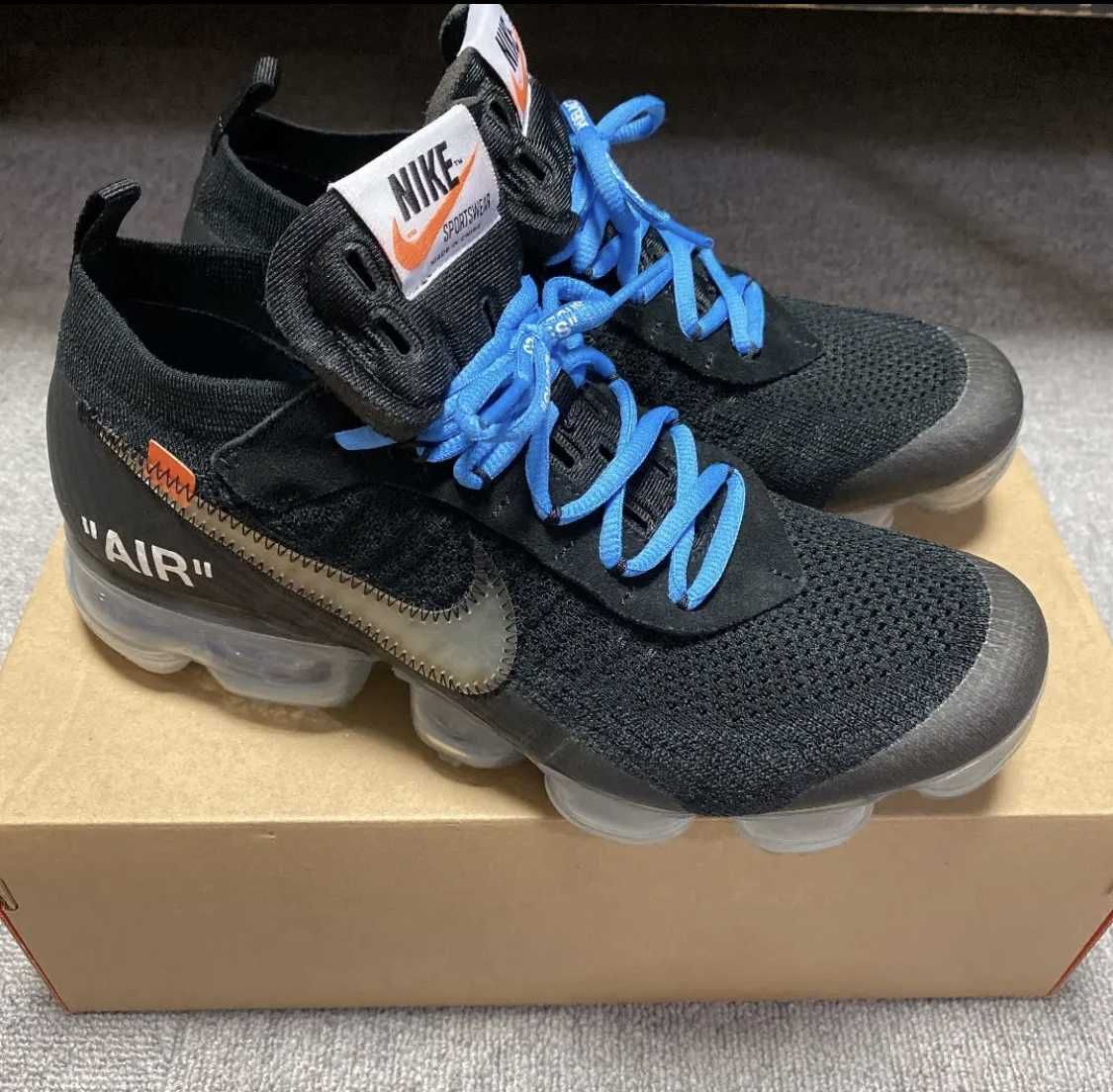 Off-White × Nike Air Vapormax "Black/Total Orange/Clear"