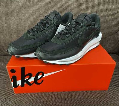 sacai × Nike LDV Waffle "Triple Black"