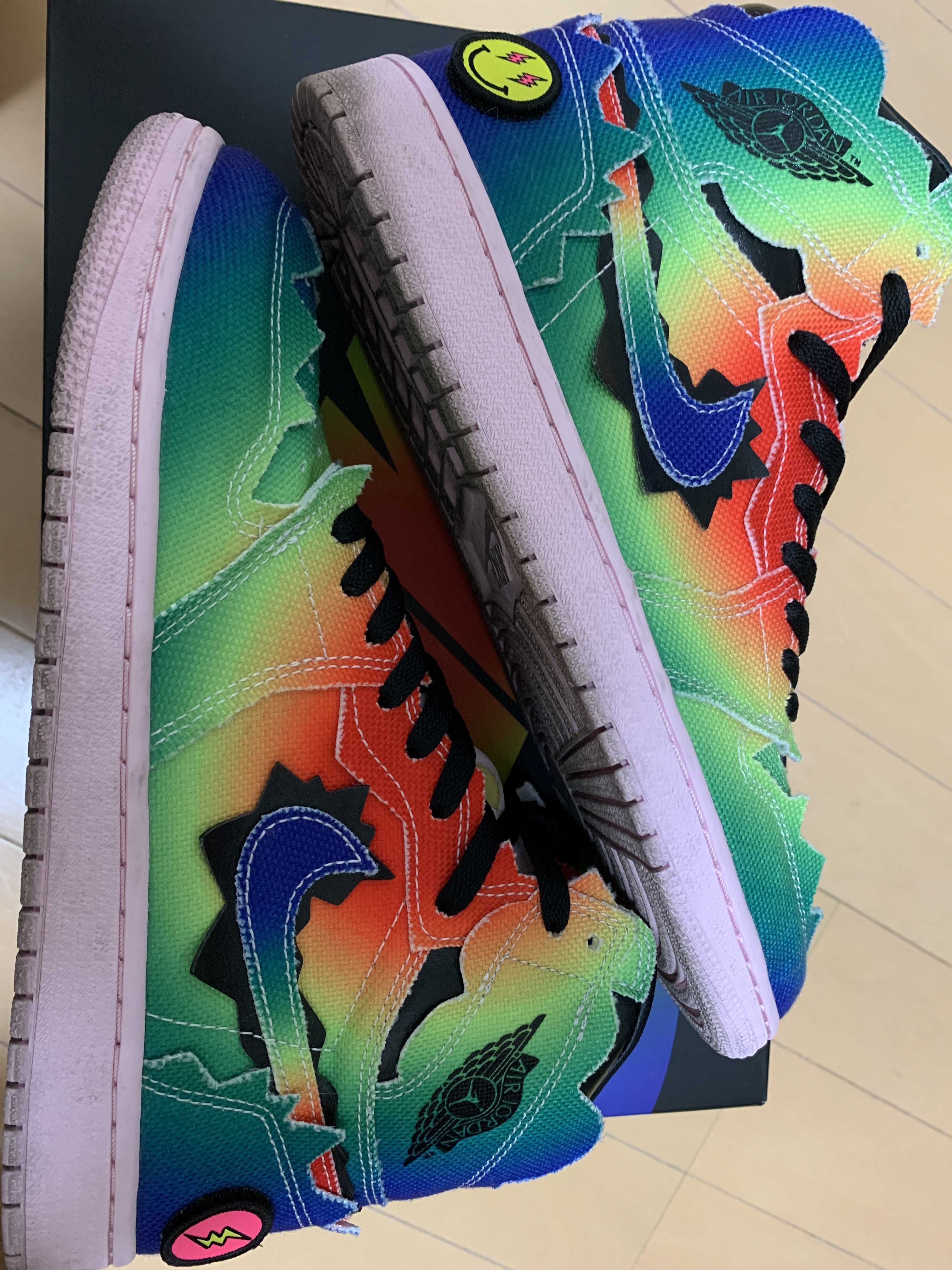 J Balvin × Nike Air Jordan 1 High OG "Rainbow"