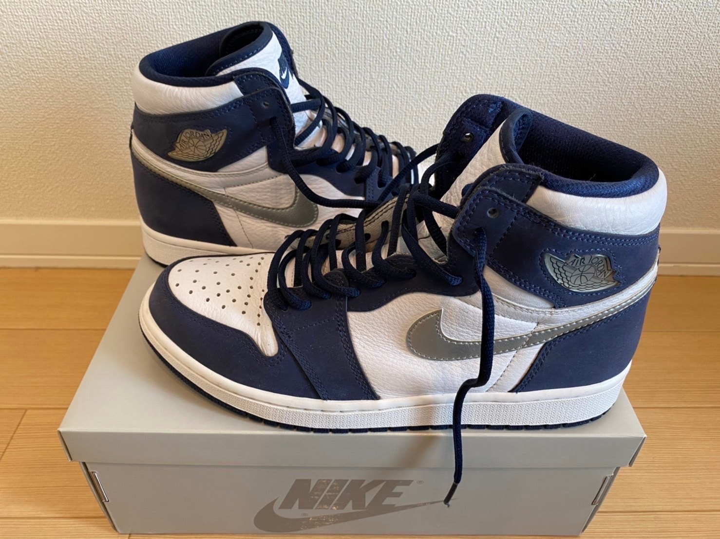 Nike Air Jordan 1 High OG CO.JP "White/Midnight Navy" (2020)(ブリーフケースなし)