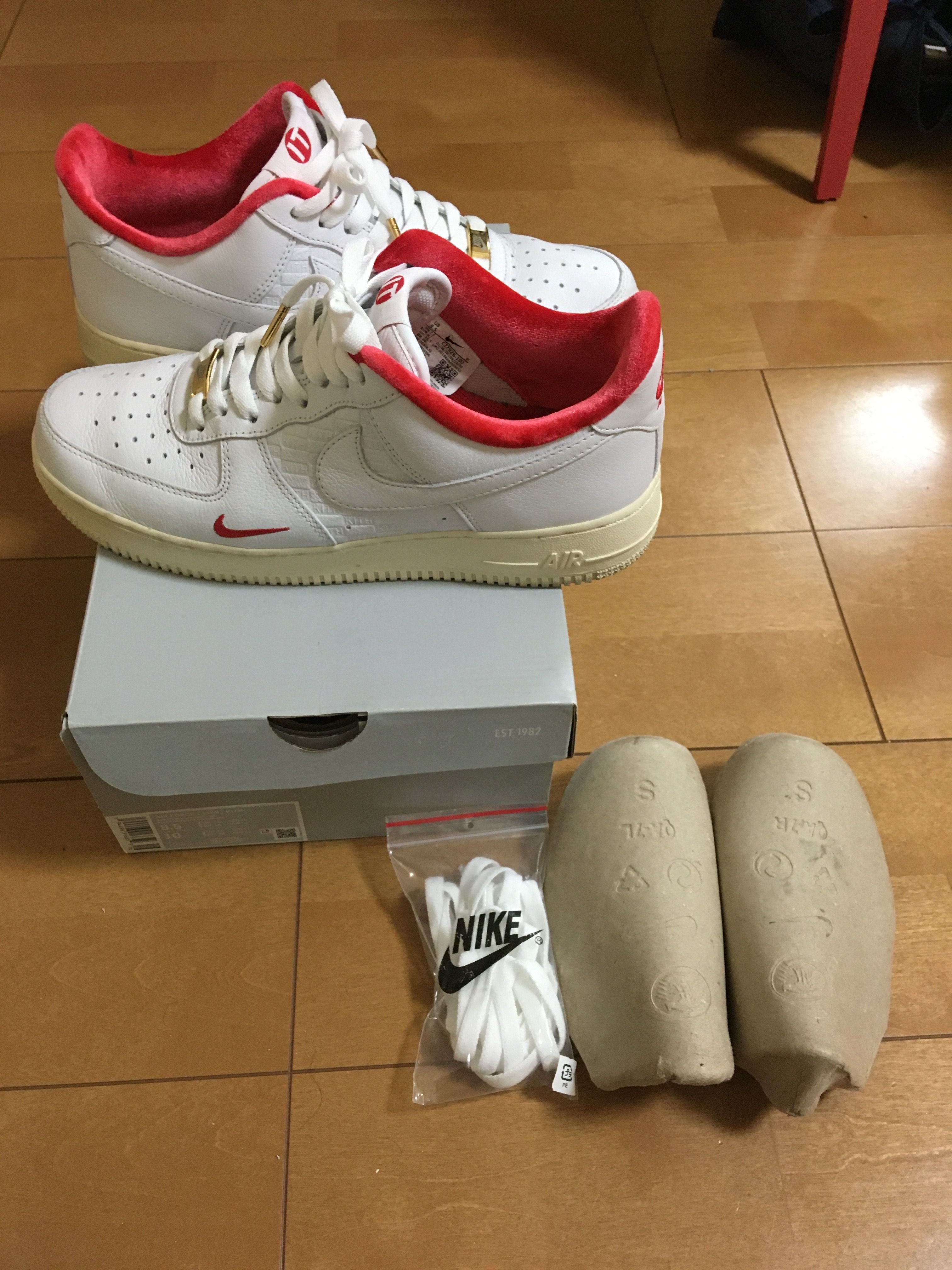 KITH × Nike Air Force 1 Low "White/Red"