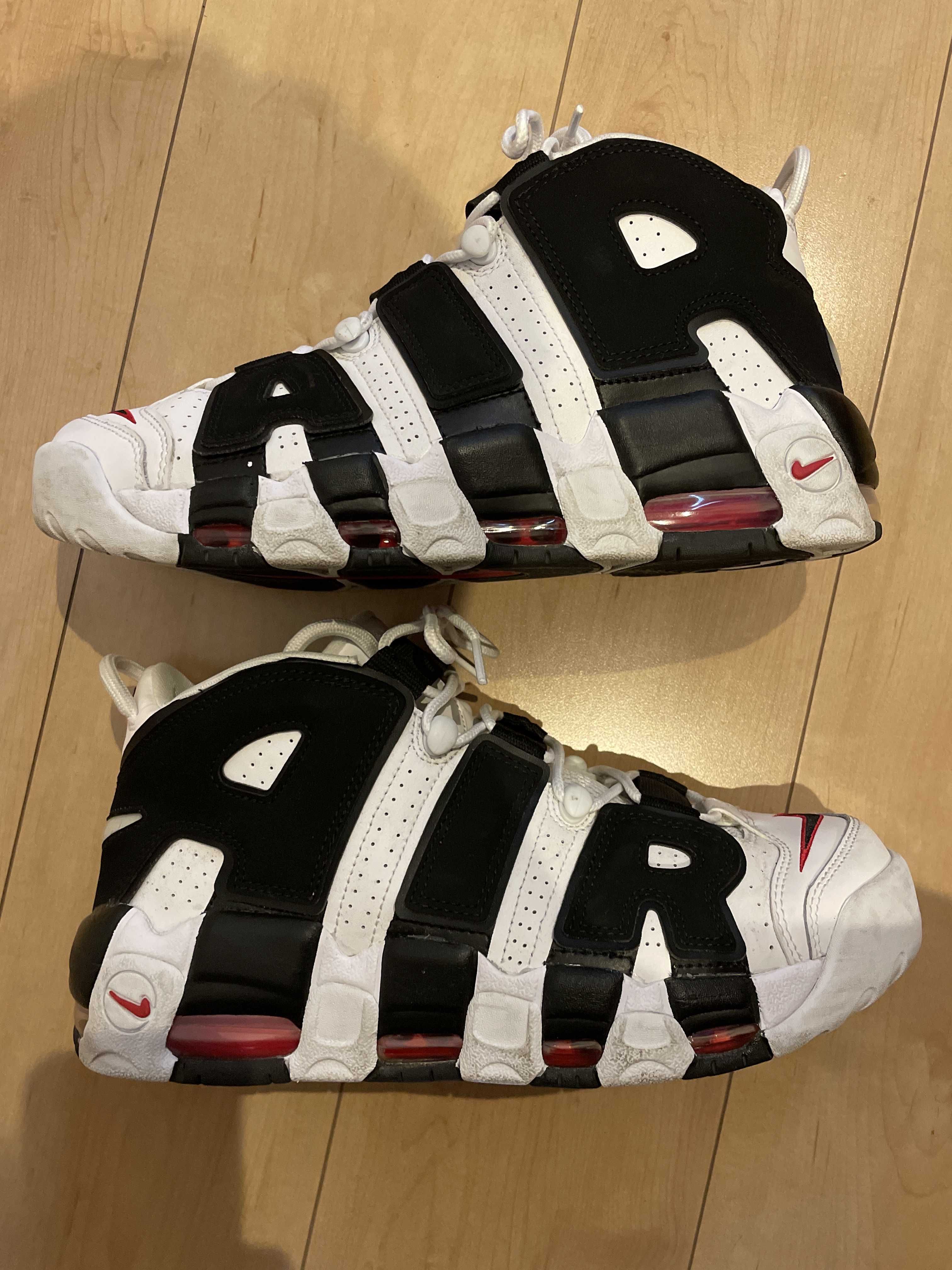 NIKE AIR MORE UPTEMPO "WHITE/BLACK/UNIVERSITY RED"(2020)