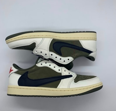 Travis Scott × Nike Air Jordan 1 Low OG SP "Reverse Olive"