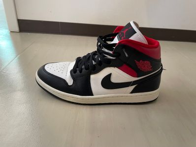 Nike Women's Air Jordan 1 Mid "Black/Gym Red"