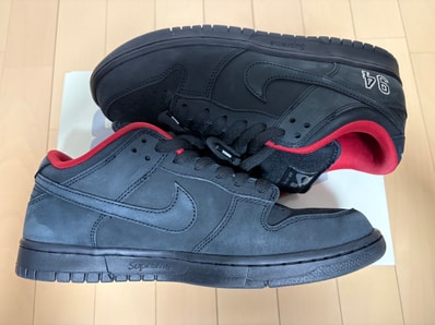 Supreme × Nike SB Dunk Low "Black" (25FW Week2)