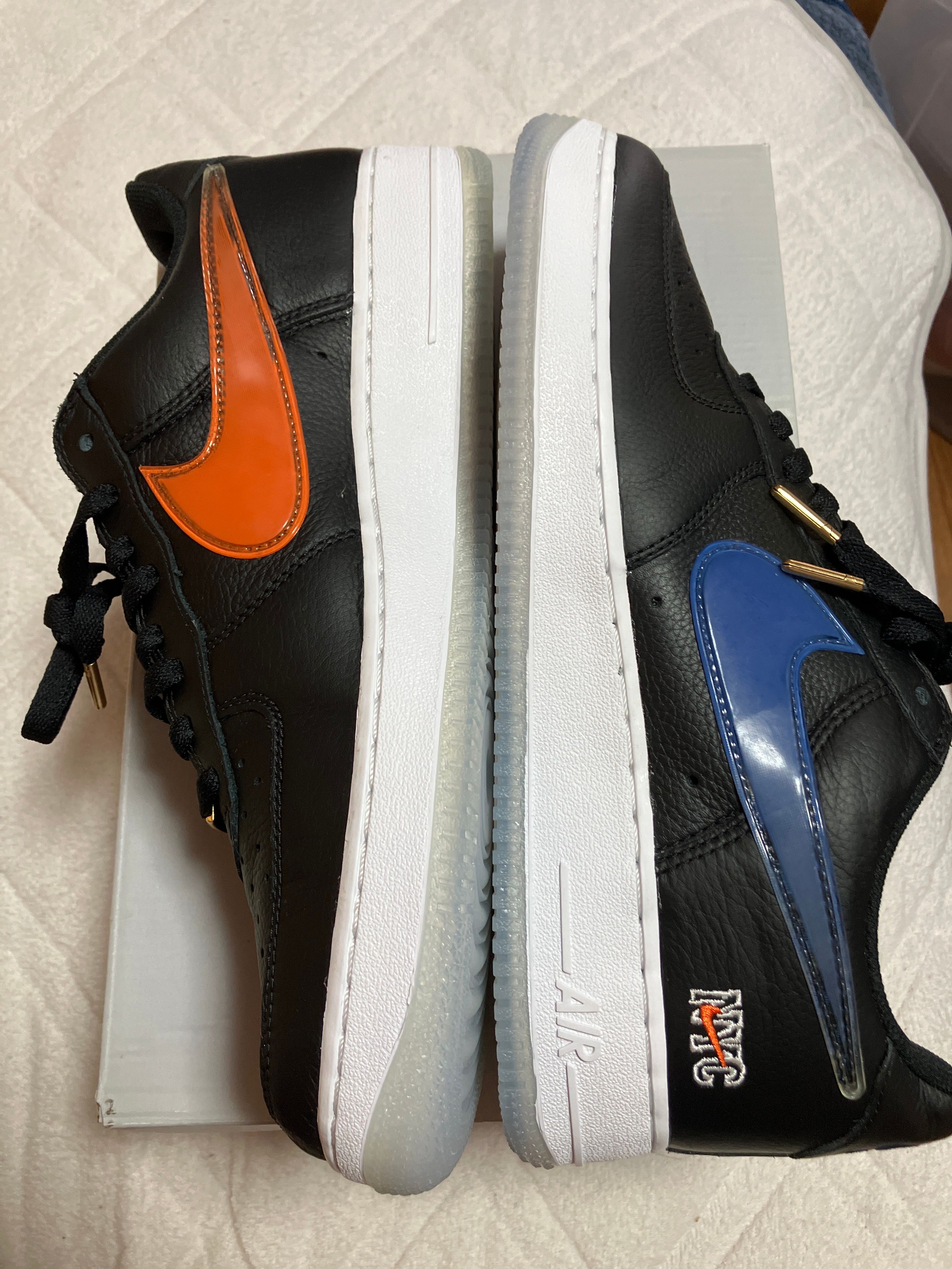 KITH × Nike Air Force 1 Low New York Knicks "Black/Brilliant Orange/Rush/Brilliant White"