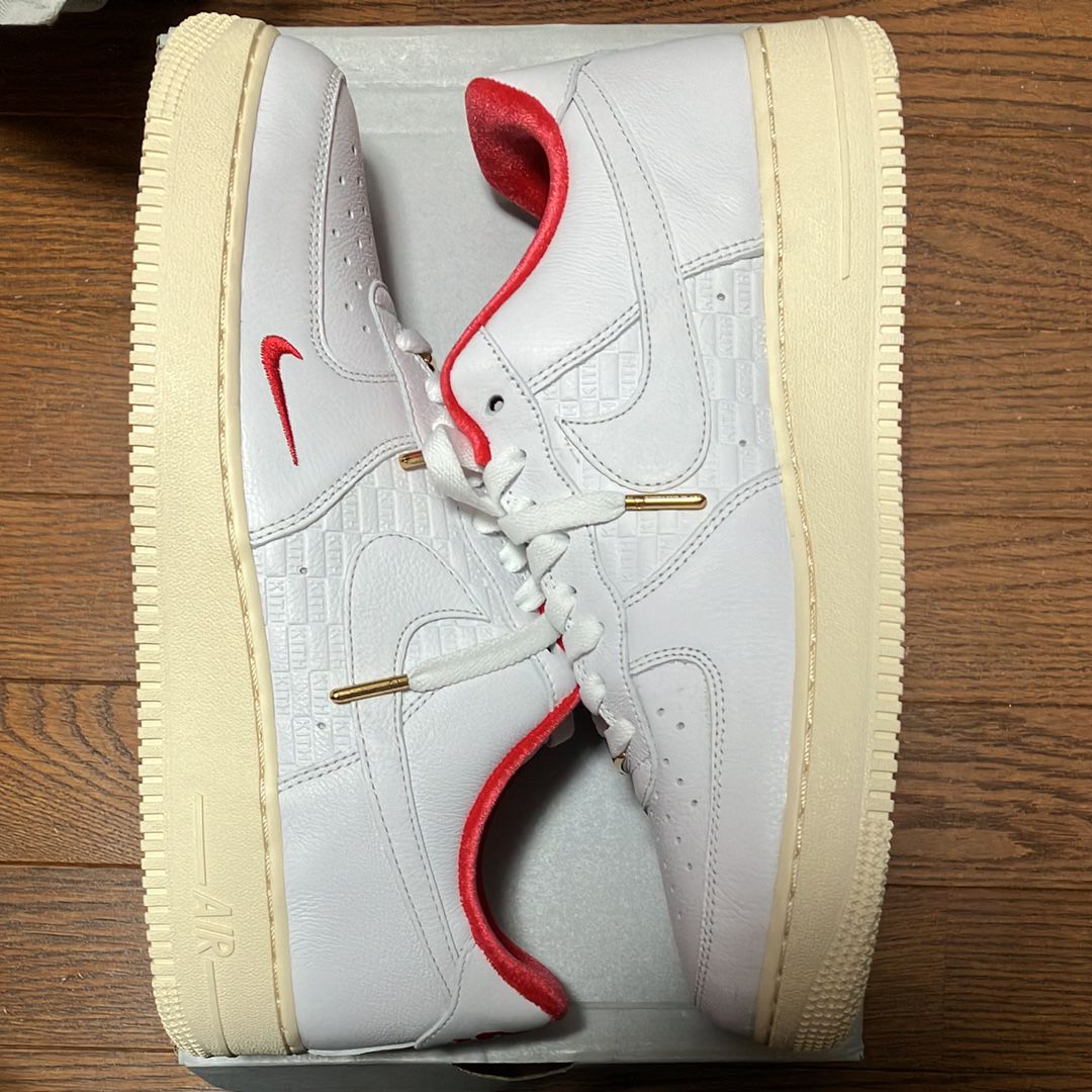 KITH × Nike Air Force 1 Low "White/Red"