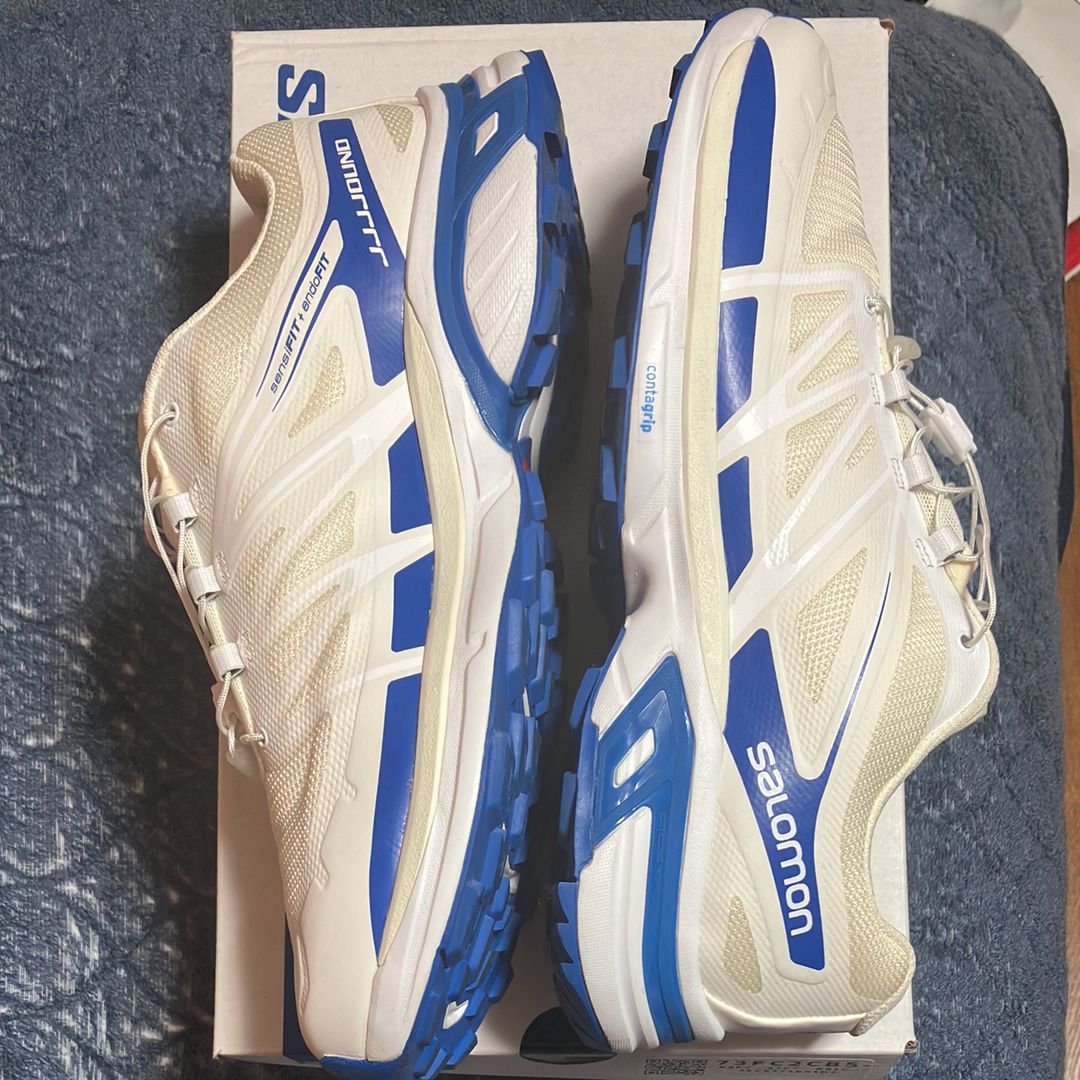 JJJJound × Salomon XT-Wings 2 "Vanilla Ice/White/Lapis Blue"