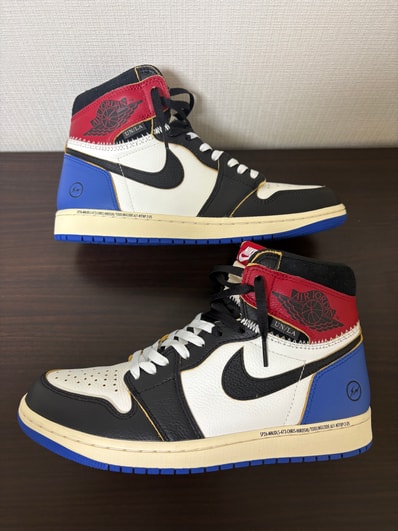 fragment design × UNION × Nike Air Jordan 1 High OG "Black/Varsity Red"