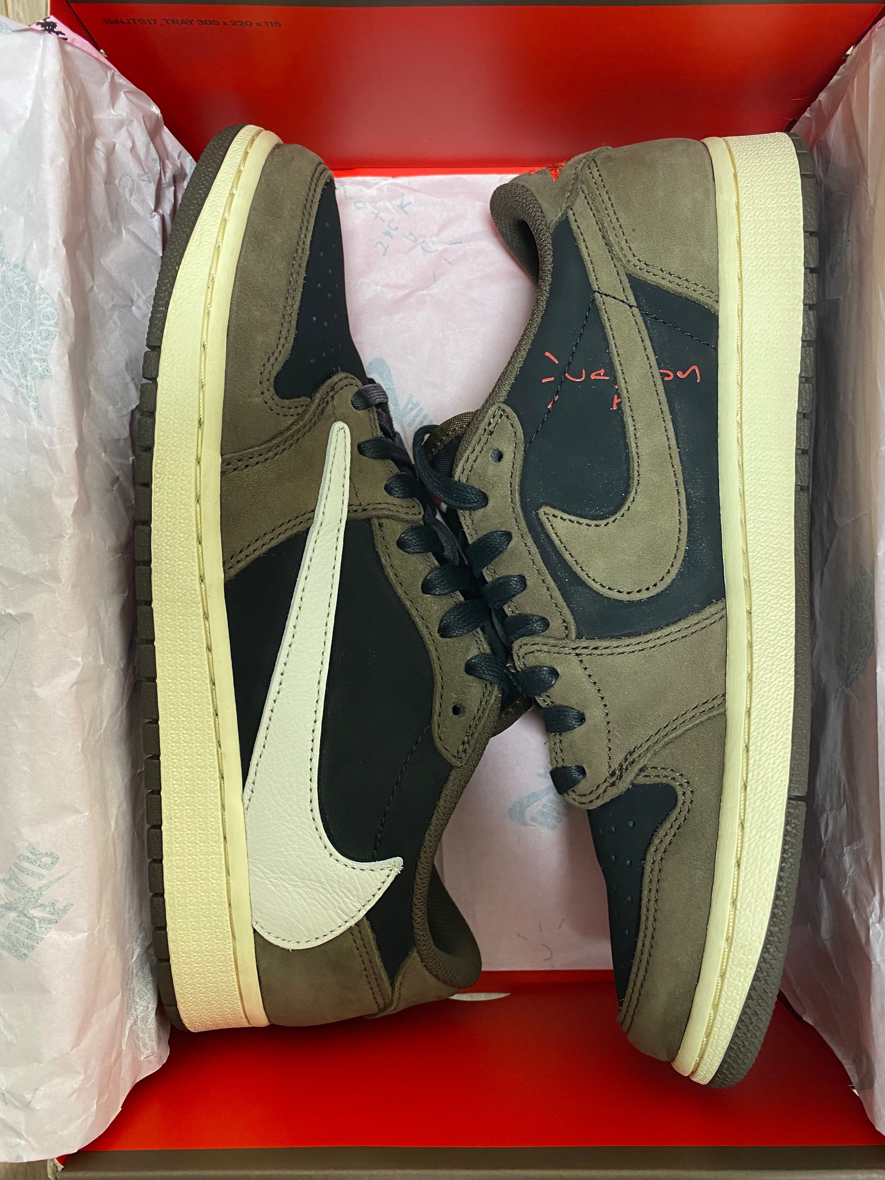 Travis Scott × Nike Air Jordan 1 Low OG SP-T "Black/Dark Mocha"