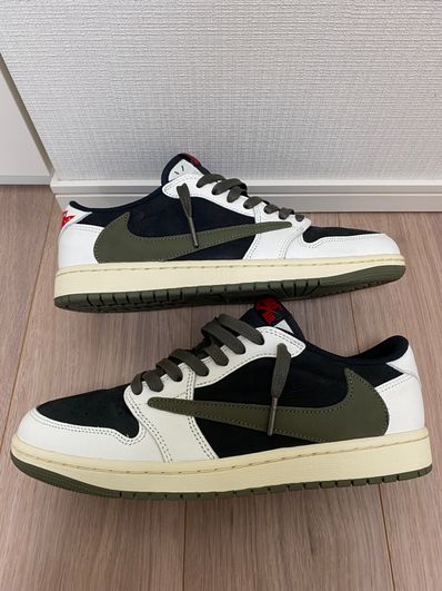 Travis Scott × Nike Women's Air Jordan 1 Low OG "Medium Olive"